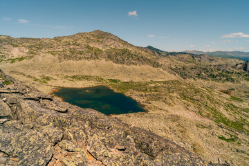 russia, ergaki - 4 august 2025 a mountain lake
