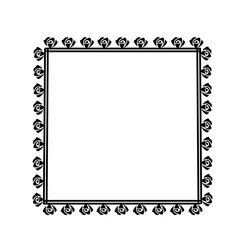 square rose frame icon