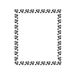 square rose frame icon
