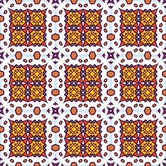 Fiesta Patterns Vibrant Mandala geometric seamless pattern