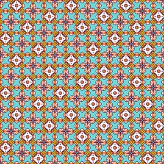 Fiesta Patterns Vibrant Mandala geometric seamless pattern