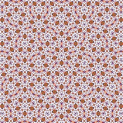 Fiesta Patterns Vibrant Mandala geometric seamless pattern