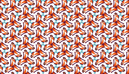 Fiesta Patterns Vibrant Mandala geometric seamless pattern