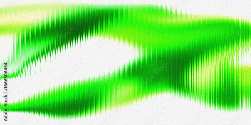 Poster vibrant green and yellow abstract waves with a textured, grainy effect create a dynamic and energeti