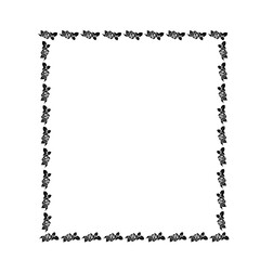 square rose frame icon