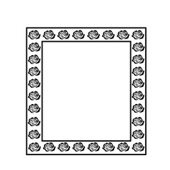 square rose frame icon