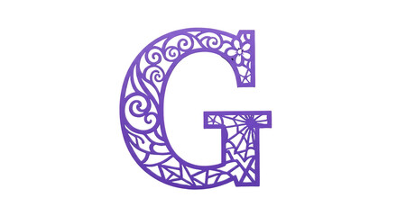 Isolated Decorative Letter G