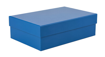 Isolated Blue Box with Lid