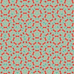 Retro Revival Mid-Century Mod geometric seamless pattern