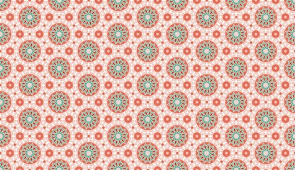 Retro Revival Mid-Century Mod geometric seamless pattern