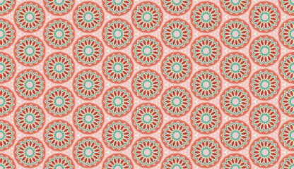 Retro Revival Mid-Century Mod geometric seamless pattern