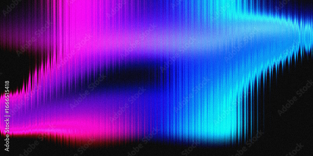 Poster a vibrant abstract background features glowing streaks of pink and blue light, creating a dynamic an