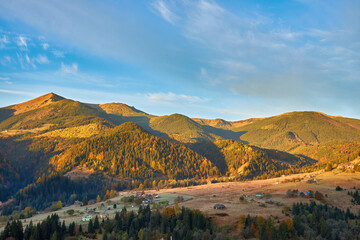 the mountain autumn landscape
