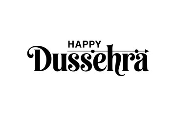 Happy Dussehra Typography Designs