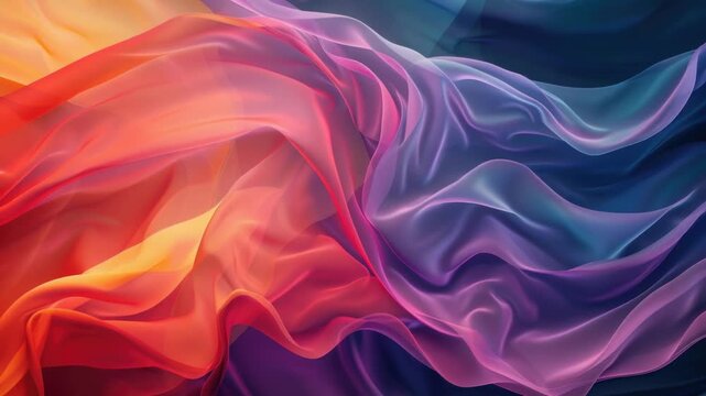 A detailed look at the vibrant patterns and textures of a colorful fabric