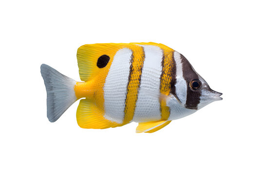 Colorful Pennant coralfish swimming in the ocean
