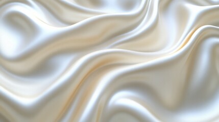 Obraz premium A smooth, flowing fabric with gentle folds and a lustrous sheen, creating a serene and elegant visual effect.