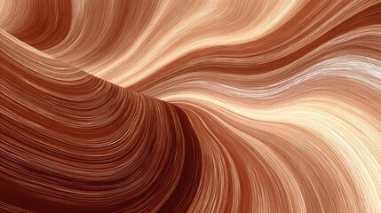 Obraz premium Abstract, swirling, brown, and tan lines