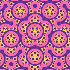 Candy Pop Funky Fiesta geometric seamless pattern