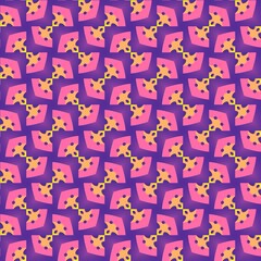 Candy Pop Funky Fiesta geometric seamless pattern