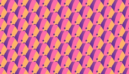 Candy Pop Funky Fiesta geometric seamless pattern