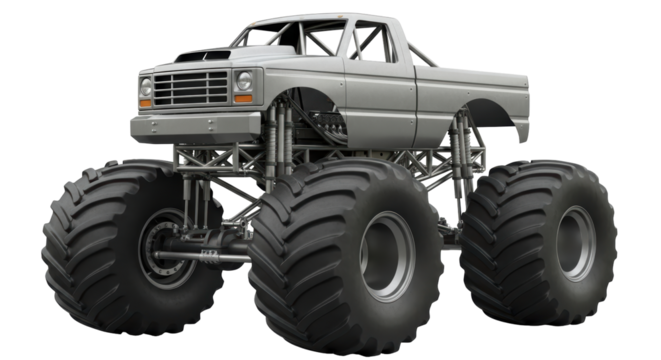 Isolated monster truck