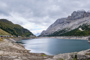 Fototapeta premium Marmolada, Italian Alps. Amazing summer landscape of Dolomite Mountain Peaks