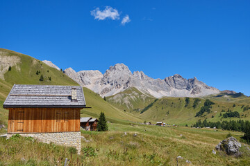 View of Fuciade Valley in the Dolomites