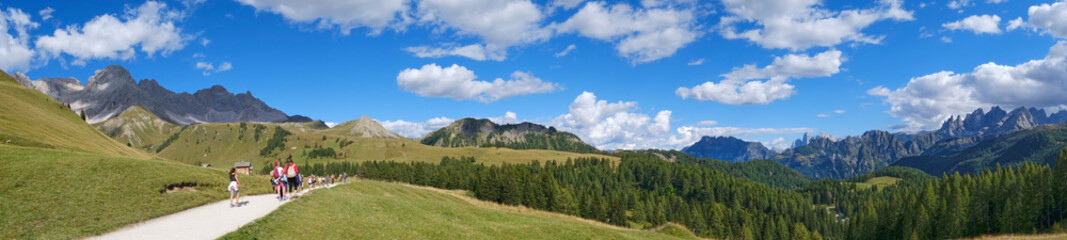 View of Fuciade Valley in the Dolomites