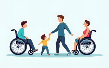 International Day of Persons with Disabilities (IDPD) is celebrated every year on 3 December. to raise awareness of the situation of disabled persons in all aspects of life. Vector illustration