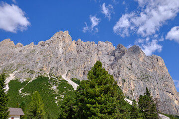 Panoramas of the Alpe Ciampedie, Vigo di Fassa, Val di Fassa, Trento, Trentino Alto Adige, Italy
