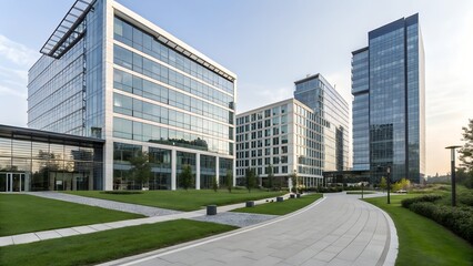 modern office buildings