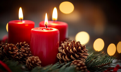 Christmas and New Year background with festive decorations, snowflakes, and holiday-themed elements. Ideal for greeting cards, invitations, and seasonal designs.