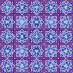 Fantasy Gems Enchanted Mosaic geometric seamless pattern