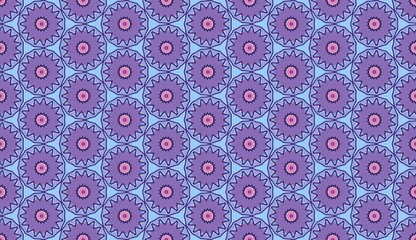 Fantasy Gems Enchanted Mosaic geometric seamless pattern