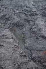 Landscapes devastated by forest fires in Courel Lugo Galicia