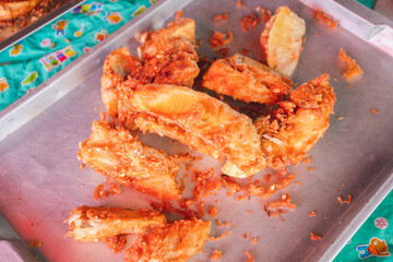 Delicious fried bananas for lunch