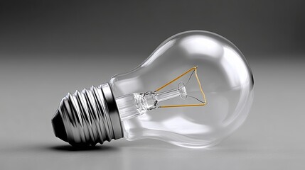  light bulb lying sideways, broken filament inside clearly visible, dramatic lighting, symbol of failed idea, burnout, stagnation