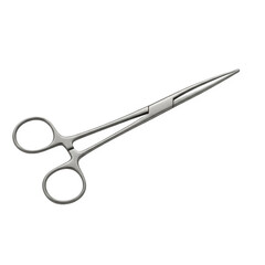Obraz premium Surgery Tool PNG Set – Scalpel, Forceps, Scissors, Clamps – Isolated on Transparent Background PNG for Medical & Healthcare Design