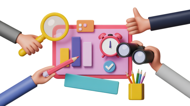 Business analysis and planning with 3D elements strategy