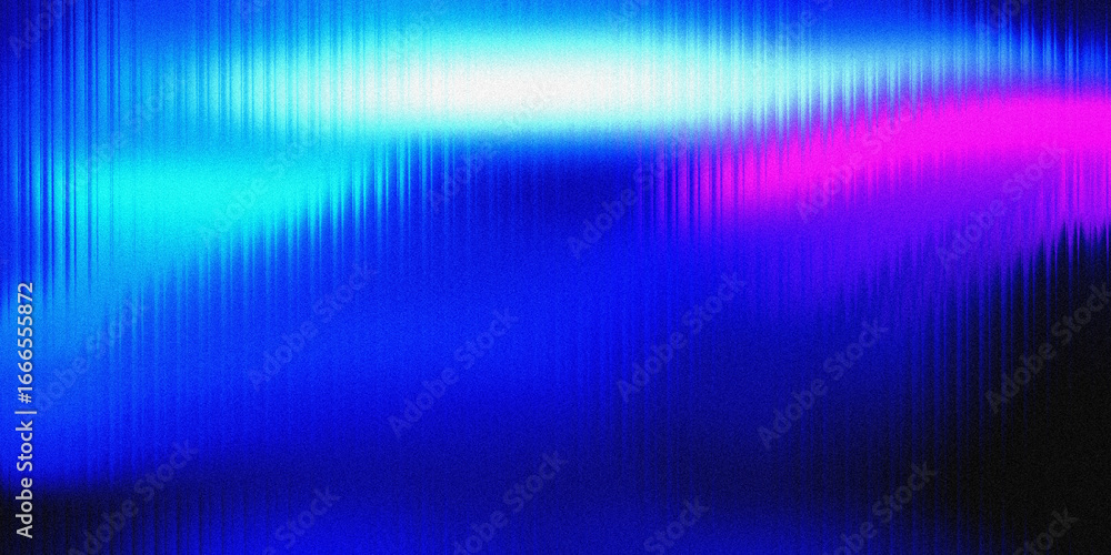 Poster an abstract background features vibrant blue and pink light streaks with a textured, glowing effect,