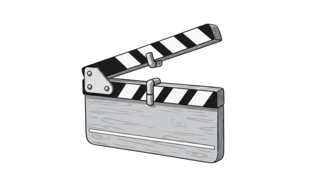 Isolated Clapperboard