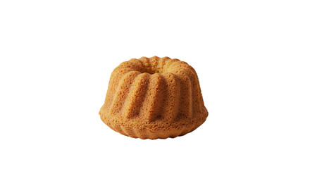Delicious baked bundt cake dessert food gourmet homemade pastry sweet treat tasty bakery product isolated on transparent background