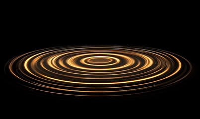 Obraz premium water in dynamic motion, isolated on black background for commercial use.