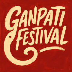 Vibrant Lord Ganesha Illustration for Ganesh Chaturthi Festival Poster