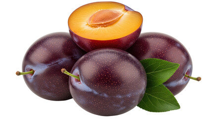 Isolated Plums