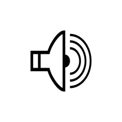 speaker icon isolated on white background