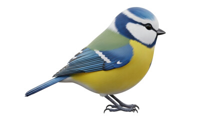 Isolated Blue Tit Bird