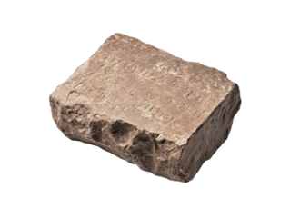 Ancient stone tablet with inscribed text unearthed