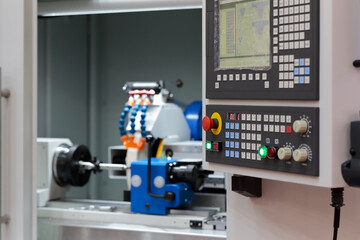 CNC control panel of cylindrical grinding machine